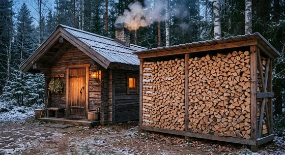 Укладка дров в Нижнем Новгороде, улица Кооперативная, 37Б